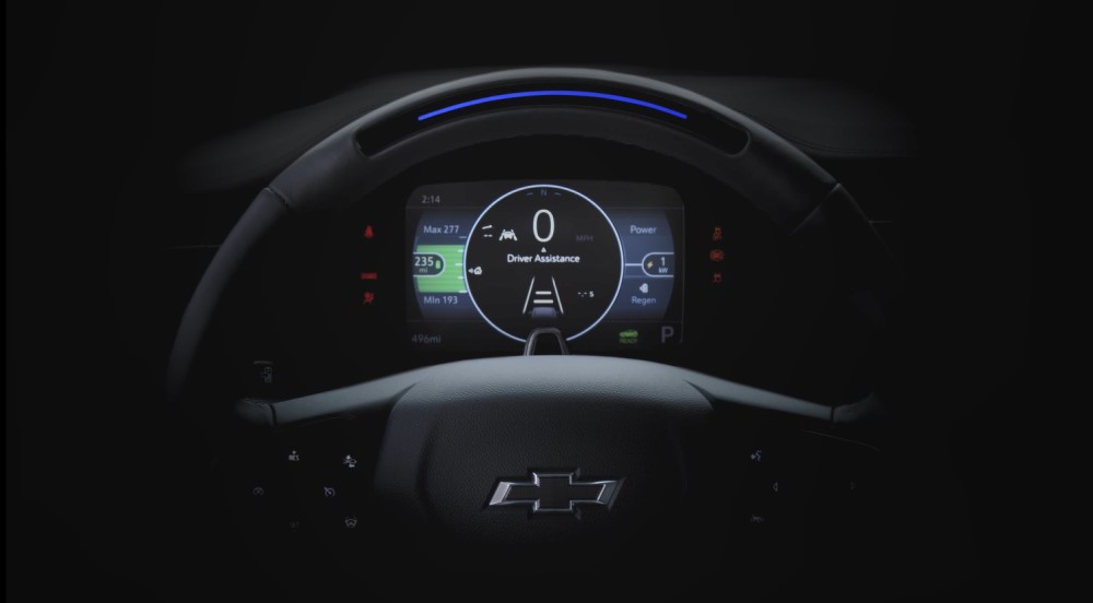 Chevrolet ofrece vista previa del nuevo volante del Bolt EUV 2022