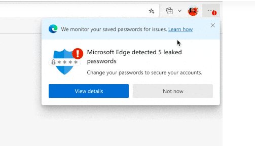 Microsoft Edge ahora te avisa si una contraseña está comprometida 1
