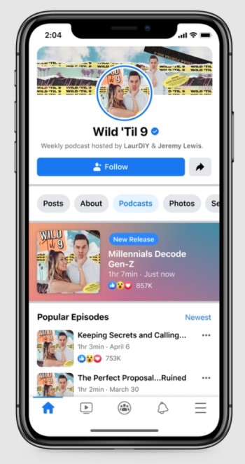 Facebook Podcasts
