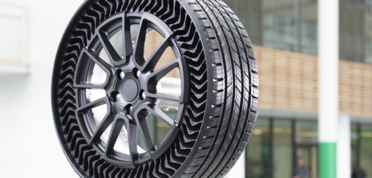Michelin y General Motors presentaron un neumático sin aire