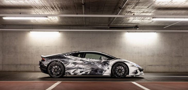 Transforman un Lamborghini Huracán EVO en una obra de arte