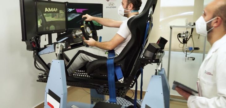 Simulador de carreras de Hyundai utilizado con éxito por hospital en España