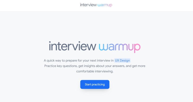 Google Interview Warmup