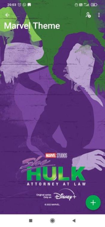Microsoft To Do - Tema de Marvel - She Hulk