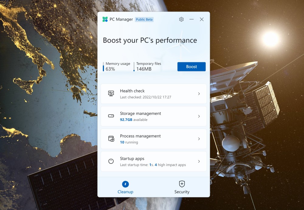 PC Manager es una nueva herramienta gratis de limpieza, optimización y seguridad de Microsoft thumbnail