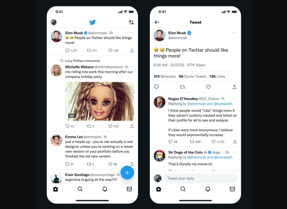 Twitter - Nuevo diseño de tweet con el contador de vistas de tweets