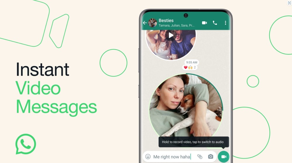 Adiós al texto, WhatsApp lanza mensajes de video instantáneo