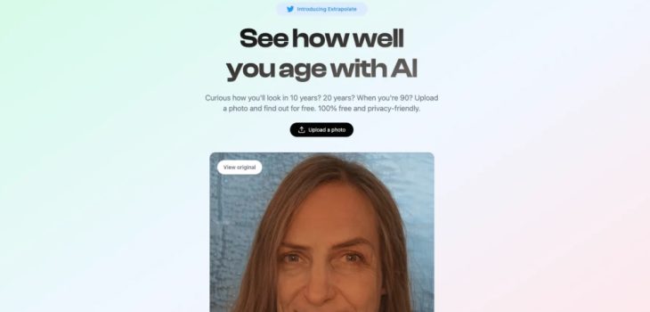 La Inteligencia Artificial de Extrapolate te muestra cómo te verás en 20, 40 o más años