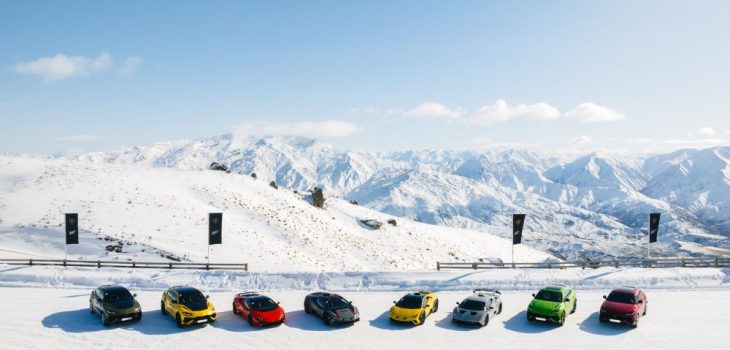 «Esperienza Neve» de Lamborghini en hielo del Hemisferio Sur
