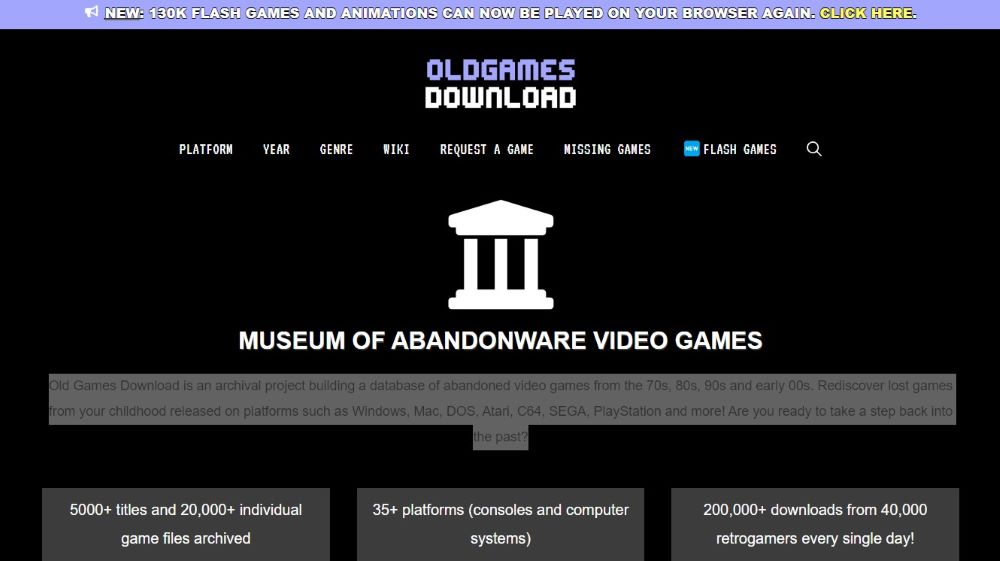 Old Games Downloads