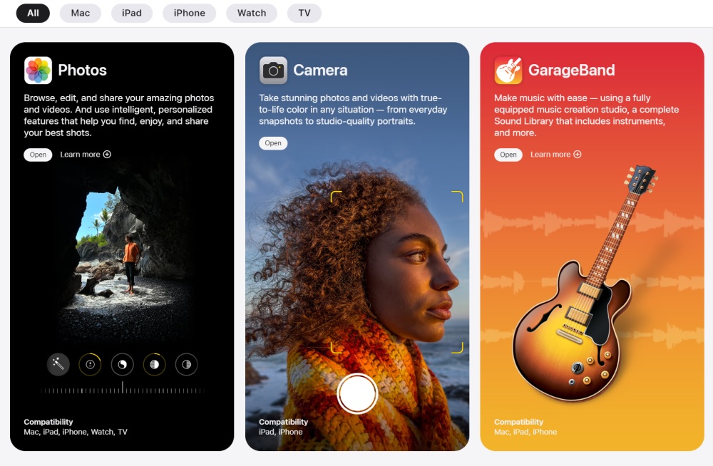 Apple presenta nuevo sitio de aplicaciones «Apps de Apple»