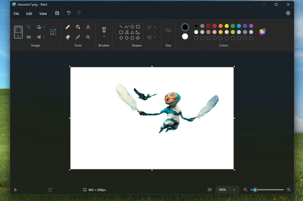 Microsoft Paint - Eliminación de Fondo