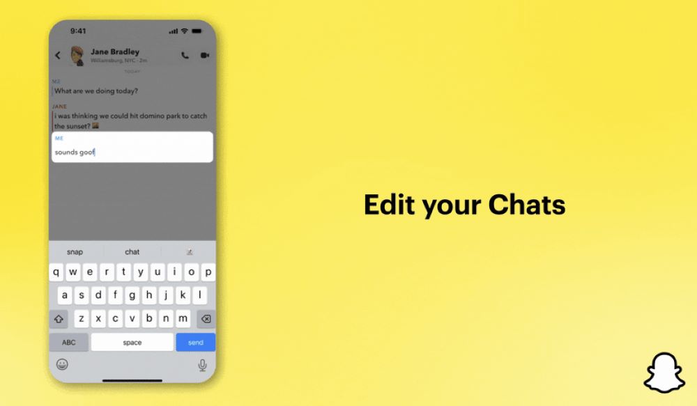 Snapchat - Edit Chats