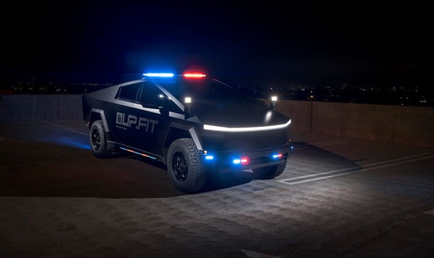 UP.FIT Lanza la Primer Tesla Cybertruck Adaptada Para Uso Policial