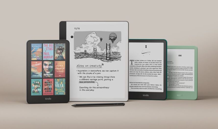 Esta es la Nueva Línea de Amazon Kindle con Scribe Rediseñado y Primer Kindle a Color